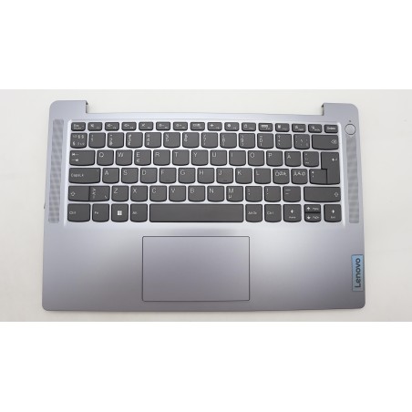 Lenovo 5CB1K97970 Palmrest Top Case con tastiera, Lingue scandinave, grigio artico, Senza_retroilluminazione, Senza lettore di i