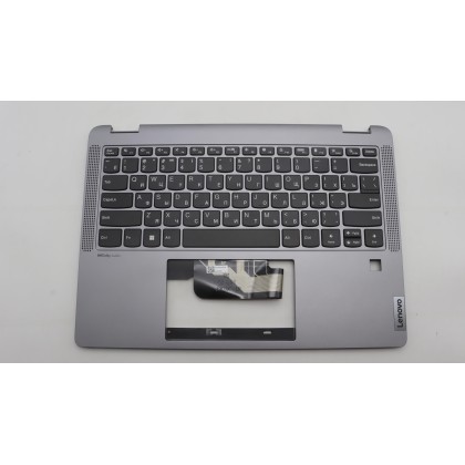 Lenovo 5CB1L30700 Palmrest Top Case con tastiera, Russo, Grigio artico