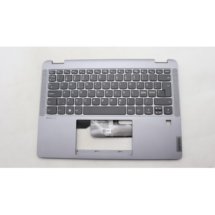 Lenovo 5CB1L30708 Palmrest Top Case con tastiera, Europa del Nord, Grigio artico