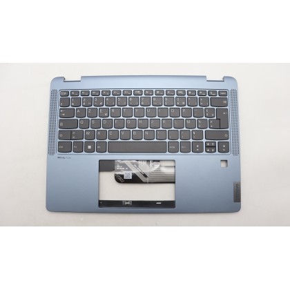 Lenovo 5CB1L30764 Palmrest Top Case con tastiera, Francese, Blu pietra