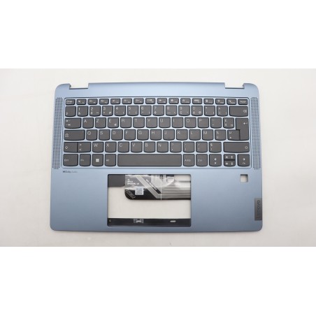 Lenovo 5CB1L30764 Palmrest Top Case con tastiera, Francese, Blu pietra