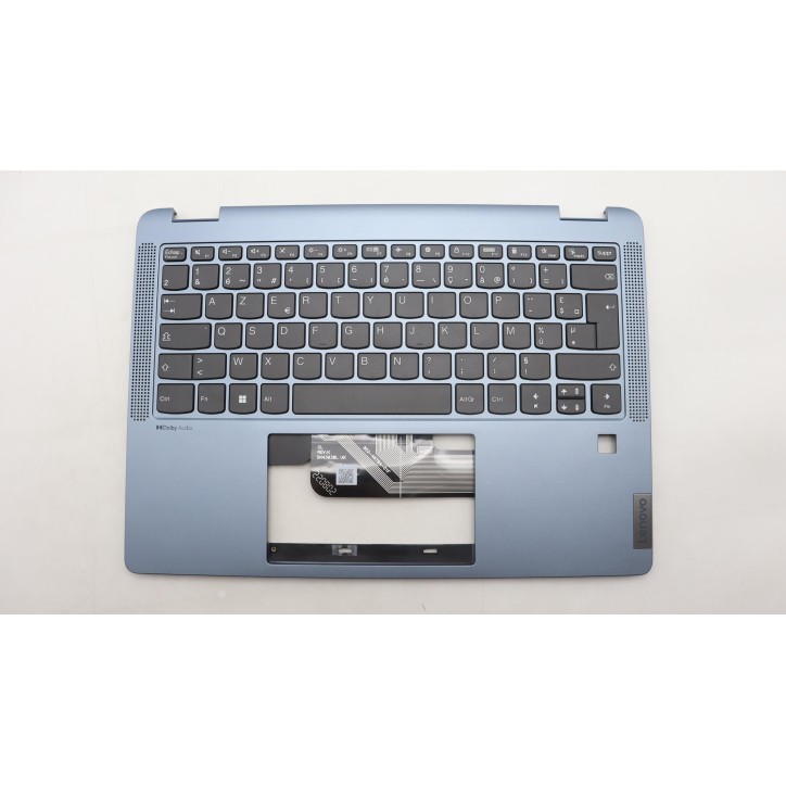 Lenovo 5CB1L30764 Palmrest Top Case con tastiera, Francese, Blu pietra