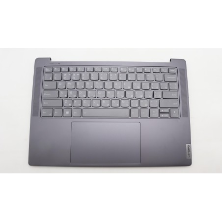 Lenovo 5CB1L39457 Palmrest Top Case con tastiera, Russo, Grigio tempesta, con logo Puresight