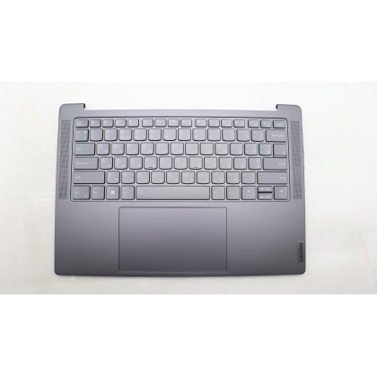 Lenovo 5CB1L39487 Palmrest Top Case con tastiera, Ucraino, grigio tempesta