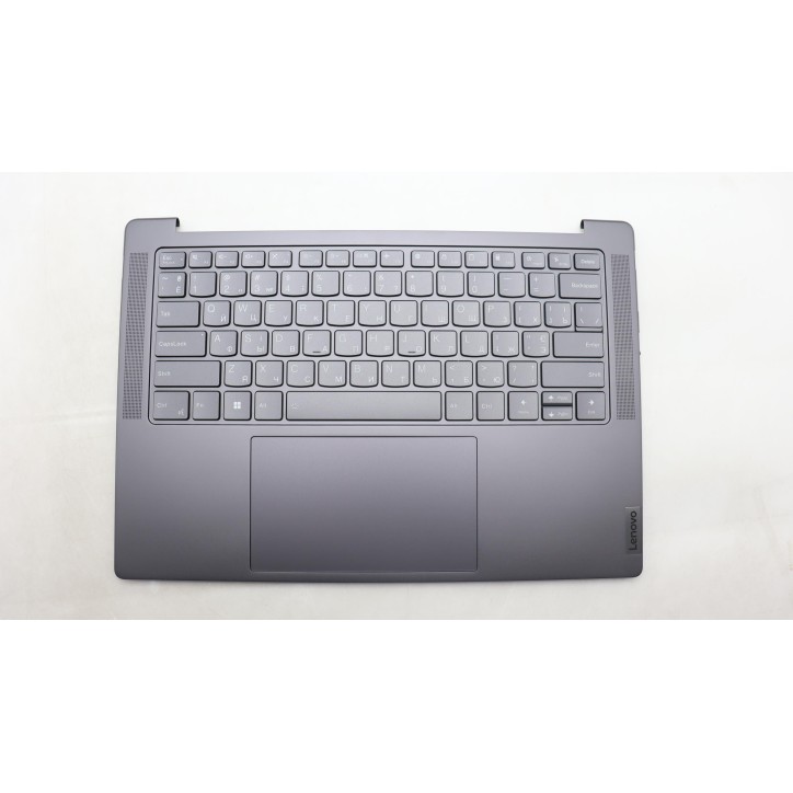 Lenovo 5CB1L39487 Palmrest Top Case con tastiera, Ucraino, grigio tempesta
