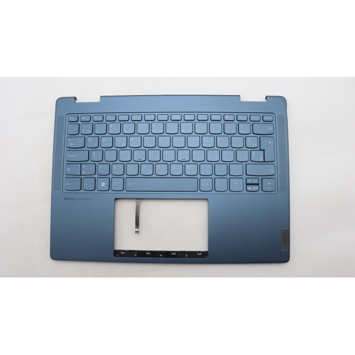 Lenovo 5CB1L40863 Palmrest Top Case con tastiera, Sloveno, Verde acqua, Senza lettore di impronte digitali