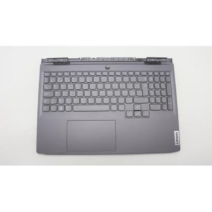 Lenovo 5CB1L49835 Palmrest Top Case con tastiera, Belga, Retroilluminazione RGB, UK