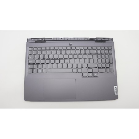 Lenovo 5CB1L49835 Palmrest Top Case con tastiera, Belga, Retroilluminazione RGB, UK