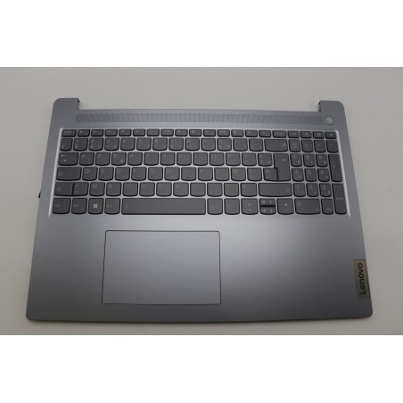 Lenovo 5CB1L53288 Palmrest Top Case con tastiera, Francese, grigio artico, Retroilluminazione, Senza lettore di impronte digital