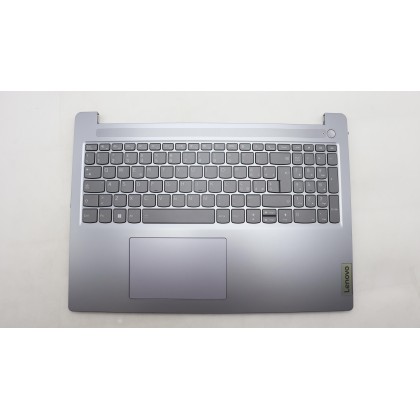 Lenovo 5CB1L53297 Palmrest Top Case con tastiera, Italiano, grigio artico, Retroilluminazione, Senza lettore di impronte digital