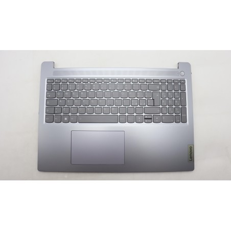 Lenovo 5CB1L53297 Palmrest Top Case con tastiera, Italiano, grigio artico, Retroilluminazione, Senza lettore di impronte digital