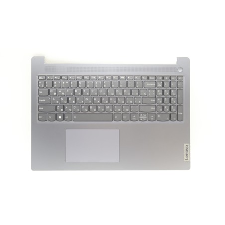 Lenovo 5CB1L53303 Palmrest Top Case con tastiera, Russo, Grigio artico, Retroilluminazione, Senza_lettore di impronte digitali
