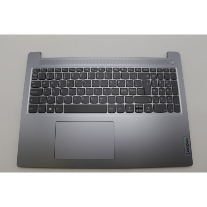 Lenovo 5CB1L53363 Palmrest Top Case con tastiera, Lingue scandinave, grigio artico, Senza_retroilluminazione, Senza lettore di i