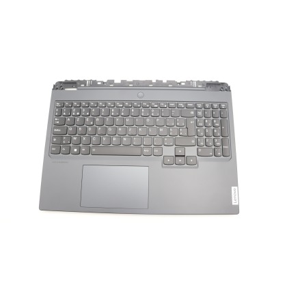 Lenovo 5CB1L53959 Palmrest Top Case con tastiera, Belga, Retroilluminazione bianca, UK
