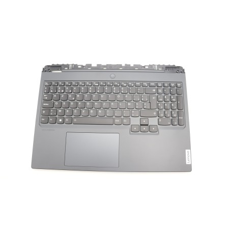 Lenovo 5CB1L53959 Palmrest Top Case con tastiera, Belga, Retroilluminazione bianca, UK