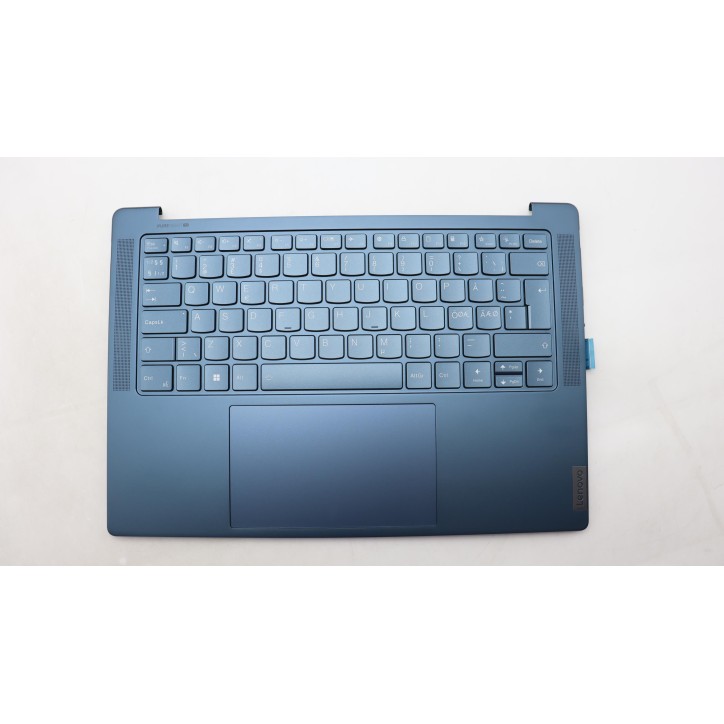 Lenovo 5CB1L80222 Palmrest Top Case con tastiera, Lingue scandinave, Verde acqua