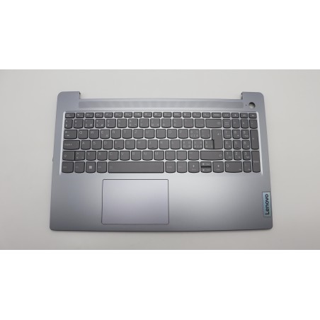Lenovo 5CB1L99498 Palmrest Top Case con tastiera, Svizzera, Grigio artico, Retroilluminazione, Impronta digitale