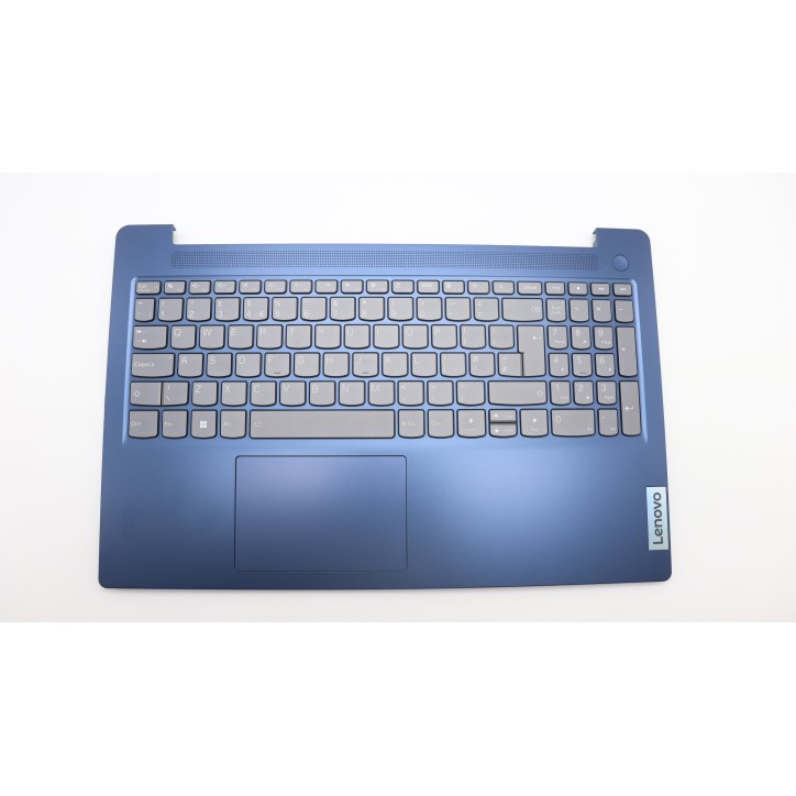 Lenovo 5CB1M23507 Palmrest Top Case con tastiera, Inglese Regno Unito, Blu scuro, Retroilluminazione