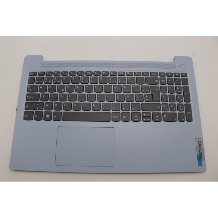 Lenovo 5CB1M36696 Palmrest Top Case con tastiera, Belga, Blu ghiaccio, Senza retroilluminazione, UK