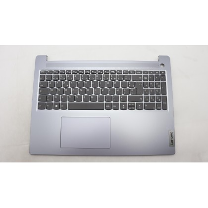 Lenovo 5CB1M46059 Palmrest Top Case con tastiera, Francese, Grigio artico, Senza_retroilluminazione, Impronta digitale
