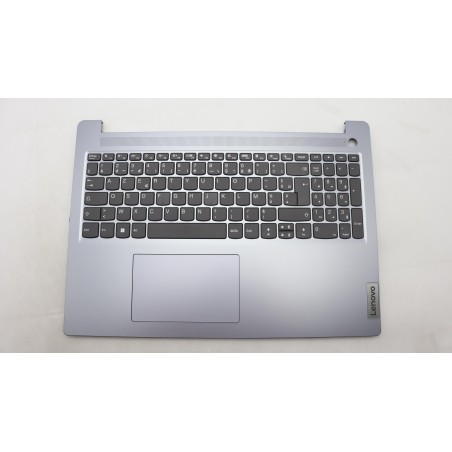 Lenovo 5CB1M46059 Palmrest Top Case con tastiera, Francese, Grigio artico, Senza_retroilluminazione, Impronta digitale