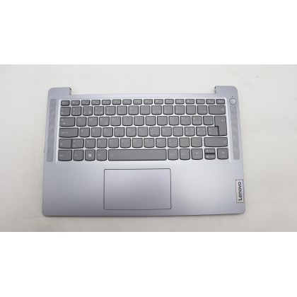 Lenovo 5CB1M46228 Palmrest Top Case con tastiera, Svizzera, Grigio artico, Senza_lettore di impronte digitali
