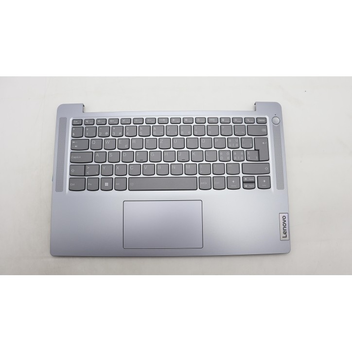 Lenovo 5CB1M46228 Palmrest Top Case con tastiera, Svizzera, Grigio artico, Senza_lettore di impronte digitali
