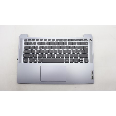 Lenovo 5CB1M46386 Palmrest Top Case con tastiera, Svizzera, Grigio artico, Impronta digitale