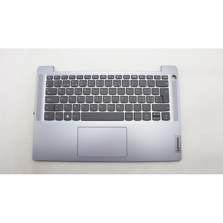Lenovo 5CB1M46386 Palmrest Top Case con tastiera, Svizzera, Grigio artico, Impronta digitale