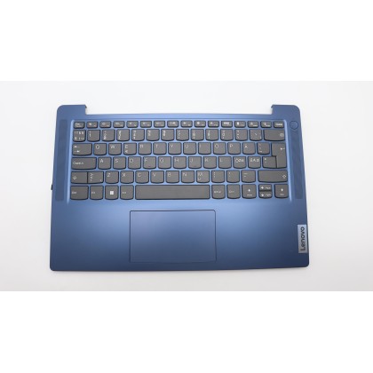 Lenovo 5CB1M47805 Palmrest Top Case con tastiera, Europa del Nord, Blu scuro, Senza_lettore di impronte digitali