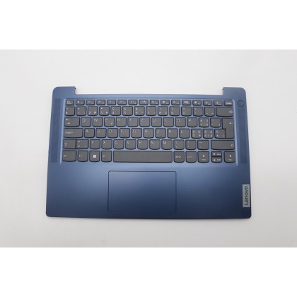 Lenovo 5CB1M47809 Palmrest Top Case con tastiera, Svizzera, Blu scuro, Senza_lettore di impronte digitali