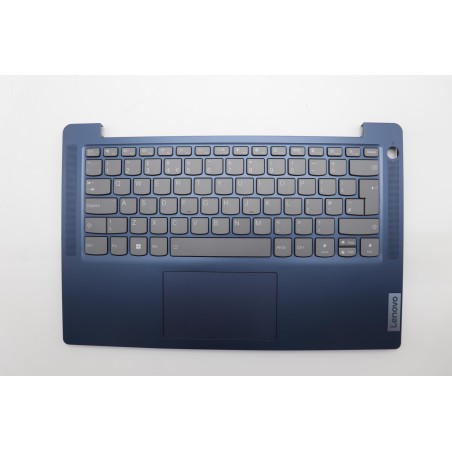Lenovo 5CB1M47969 Palmrest Top Case con tastiera, Inglese Regno Unito, Blu scuro, Impronta digitale