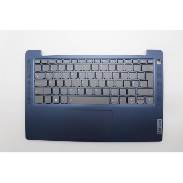 Lenovo 5CB1M47969 Palmrest Top Case con tastiera, Inglese Regno Unito, Blu scuro, Impronta digitale
