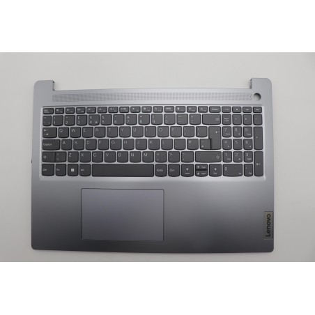 Lenovo 5CB1M48016 Palmrest Top Case con tastiera, Inglese Regno Unito, Grigio artico, Senza_retroilluminazione, Senza_lettore di