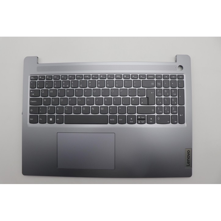 Lenovo 5CB1M48016 Palmrest Top Case con tastiera, Inglese Regno Unito, Grigio artico, Senza_retroilluminazione, Senza_lettore di