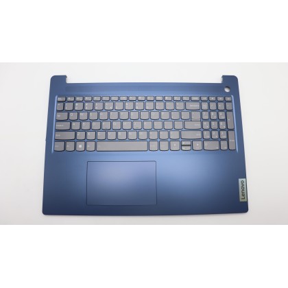 Lenovo 5CB1M48261 Palmrest Top Case con tastiera, Inglese (Stati Uniti/Europa), Blu scuro, Retroilluminazione, Senza_lettore di 