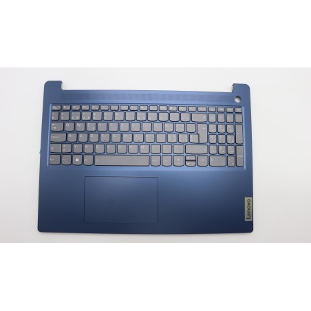 Lenovo 5CB1M48280 Palmrest Top Case con tastiera, Svizzera, Blu scuro, Retroilluminazione, Senza_lettore di impronte digitali
