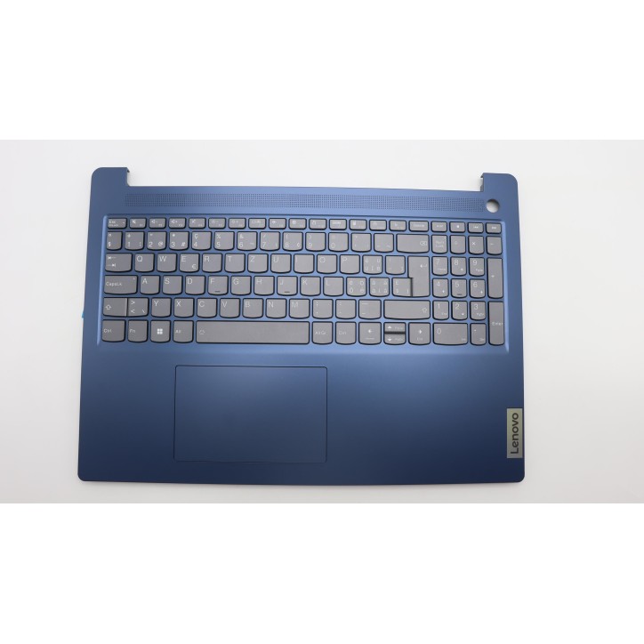 Lenovo 5CB1M48280 Palmrest Top Case con tastiera, Svizzera, Blu scuro, Retroilluminazione, Senza_lettore di impronte digitali