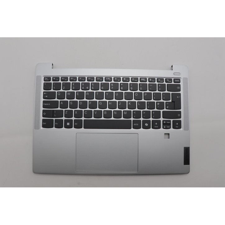 Lenovo 5CB1P49456 Palmrest Top Case con tastiera, Inglese (Regno Unito), grigio nuvola, Senza_retroilluminazione, Lettore di imp
