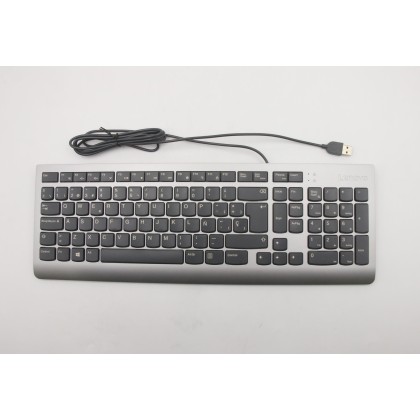 Lenovo 5D50U84407 Tastiera esterna, USB, Spagnolo, Grigio, Senza retroilluminazione