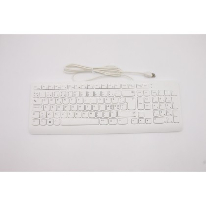 Lenovo 5D50U84488 Tastiera esterna, USB, Ceco/Slovacco, Bianco, Senza retroilluminazione