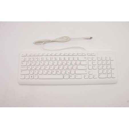 Lenovo 5D50U84490 Tastiera esterna, USB, Russo/Cirillico, Bianco, Senza retroilluminazione