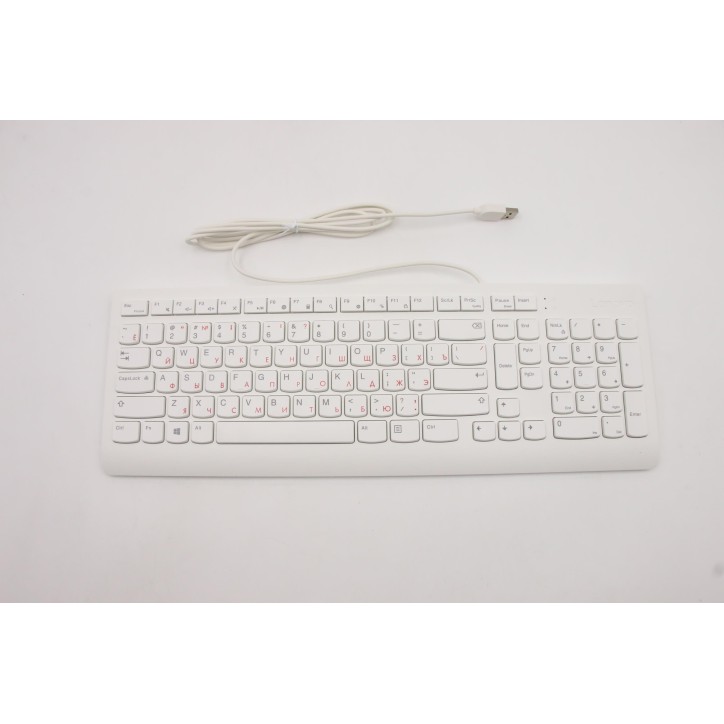 Lenovo 5D50U84490 Tastiera esterna, USB, Russo/Cirillico, Bianco, Senza retroilluminazione