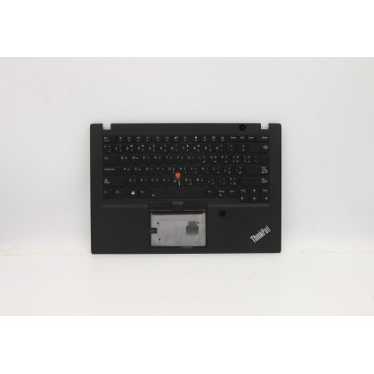 Lenovo 5M10V16631 Palmrest Top Case con tastiera, Arabo, nero, Retroilluminazione, US