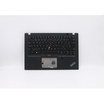 Lenovo 5M10V16641 Palmrest Top Case con tastiera, Ceco/Slovacco, nero, Retroilluminazione, UK
