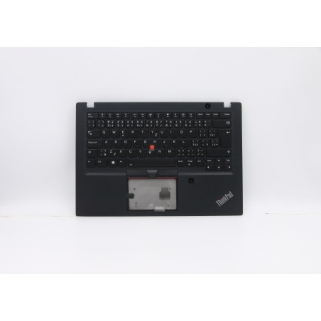 Lenovo 5M10V16641 Palmrest Top Case con tastiera, Ceco/Slovacco, nero, Retroilluminazione, UK