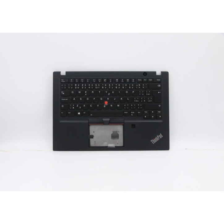 Lenovo 5M10V16641 Palmrest Top Case con tastiera, Ceco/Slovacco, nero, Retroilluminazione, UK