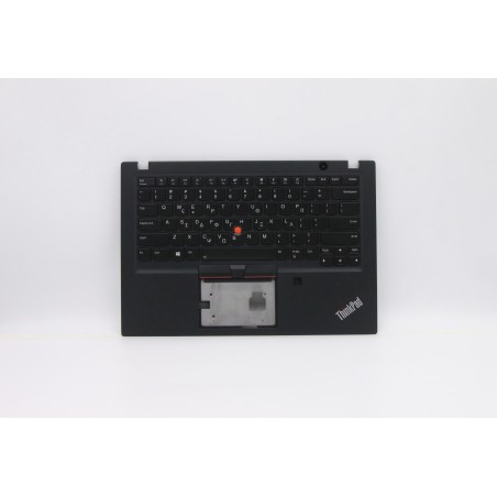 Lenovo 5M10V16657 Palmrest Top Case con tastiera, Greco, Nero, Retroilluminazione