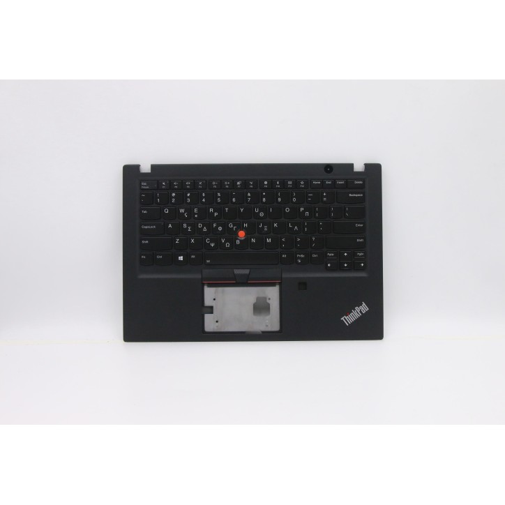 Lenovo 5M10V16657 Palmrest Top Case con tastiera, Greco, Nero, Retroilluminazione