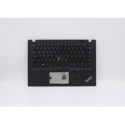 Lenovo 5M10V16682 C-Cover with keyboard, Slovenian, Black, Backlight, UK